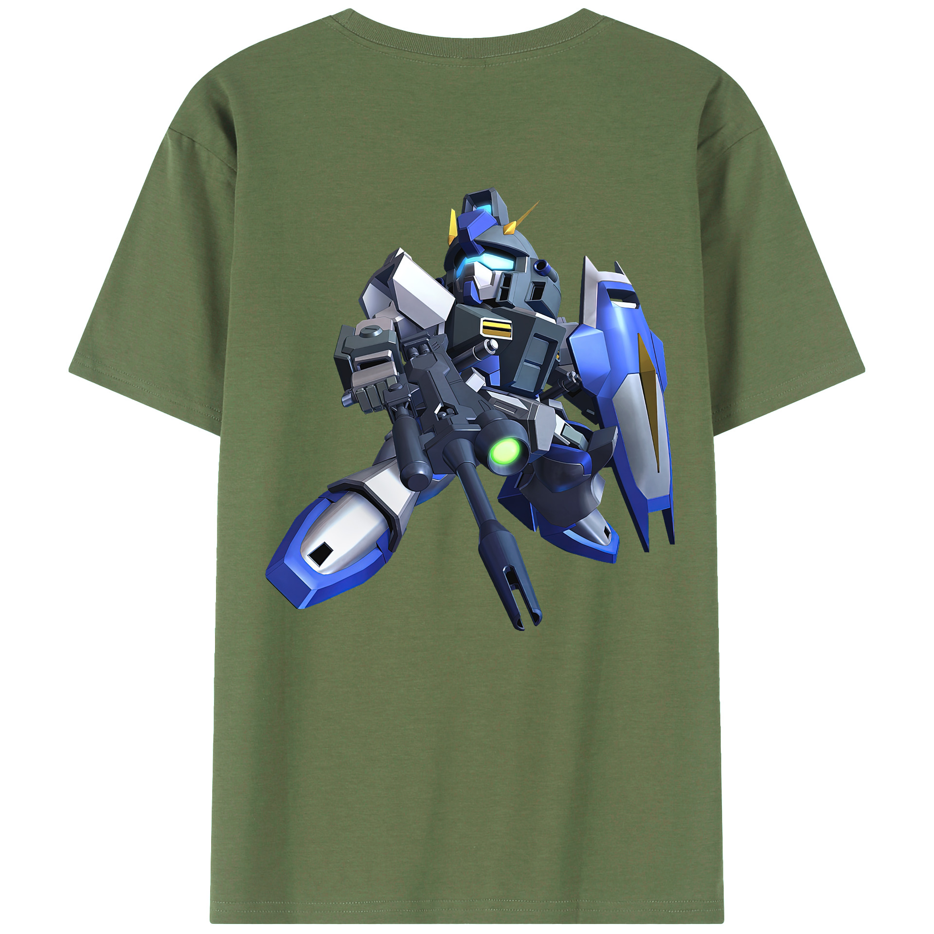（画像用） 機動戦士ガンダム Mobile Suit Gundam 綿100％ メンズ半袖Tシャツ（バックプリント） 通気性